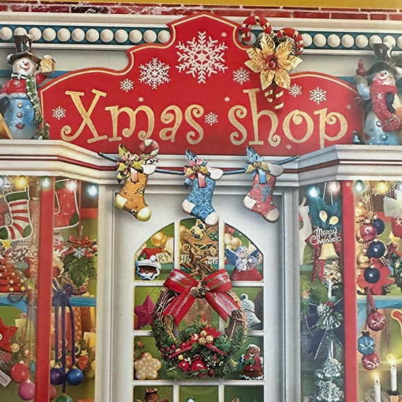 NIB Advent Calendar Jigsaw Puzzle Christmas Shop 1000 Piece - Picture 6 of 10